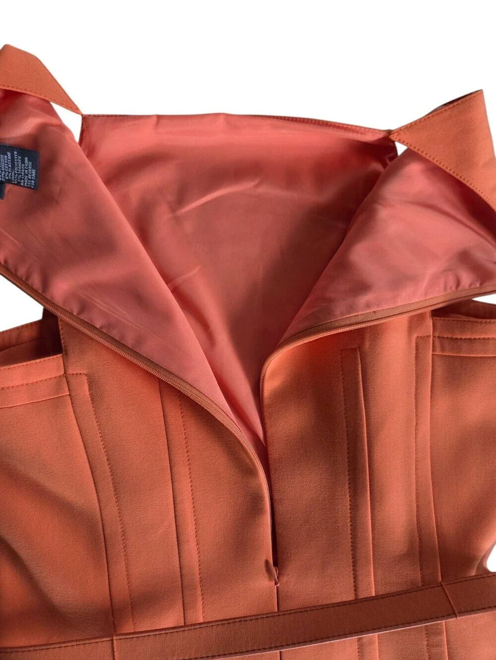 Per Se Coral Button-Front Belted Dress 4